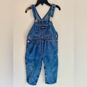 OshKosh B'gosh Denim Kids Overalls 2T Pink label